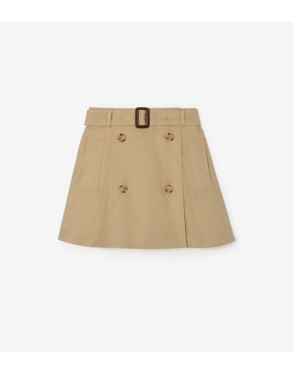 Cotton Trench Skirt