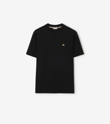 Knight Cotton T-shirt in Black - Men | Burberry® Official