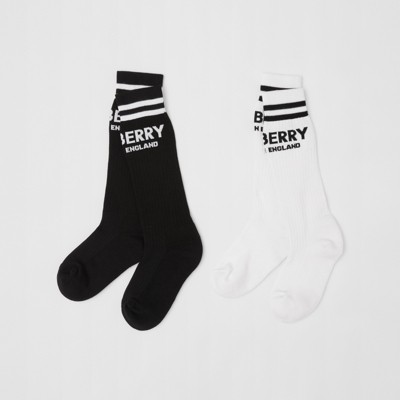 burberry logo socks