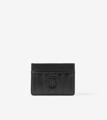 NEW Burberry Black Lola Quilted Leather Card Holder Wallet – Fin and Mo