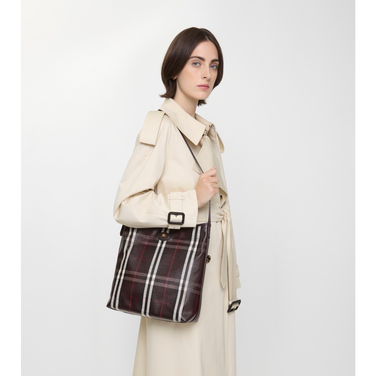  Check Small Highlands Shoulder Bag