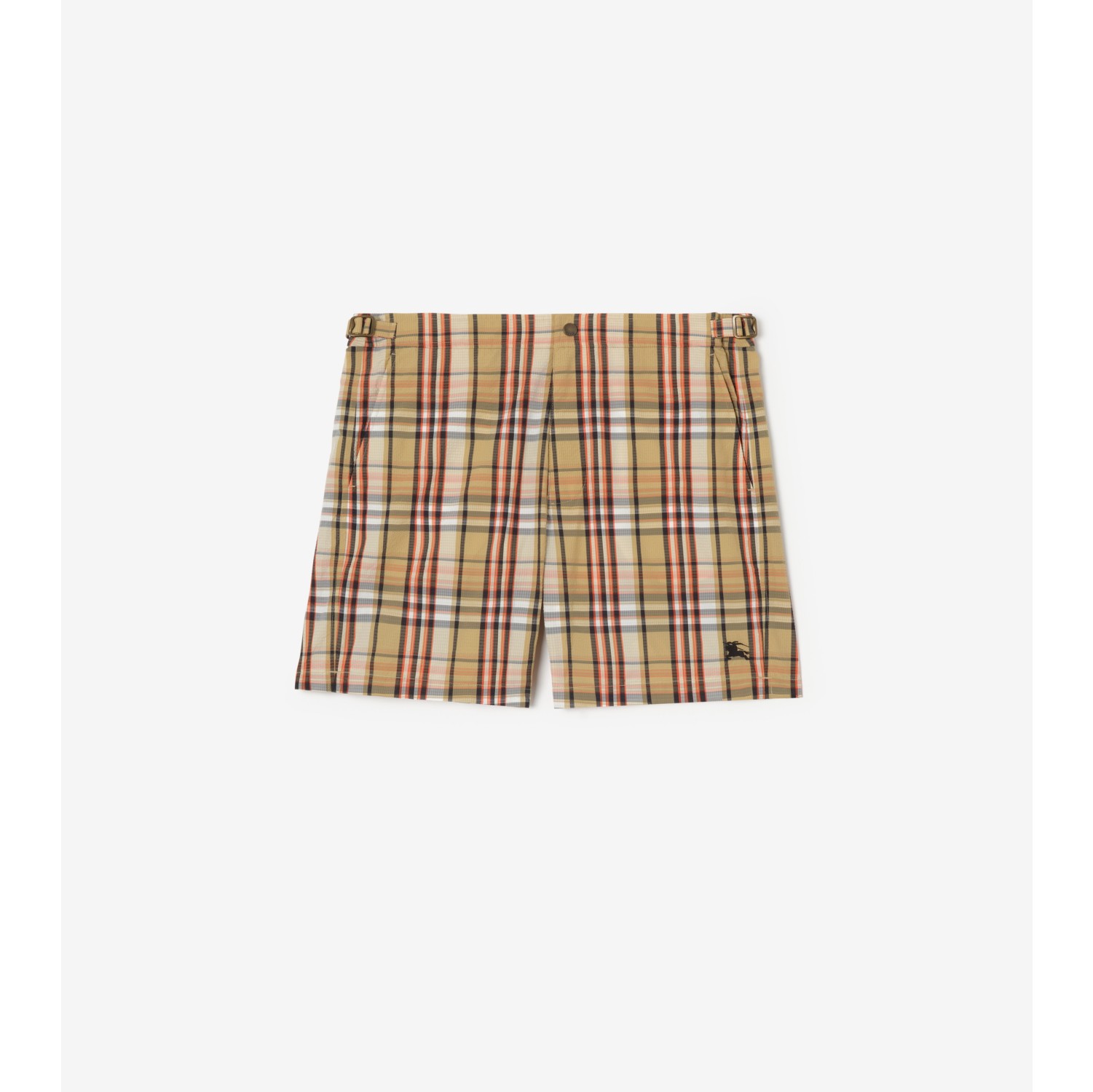 Short de bain en seersucker Check