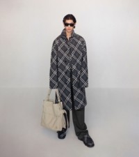 Burberry Check wool blend car coat in snug 