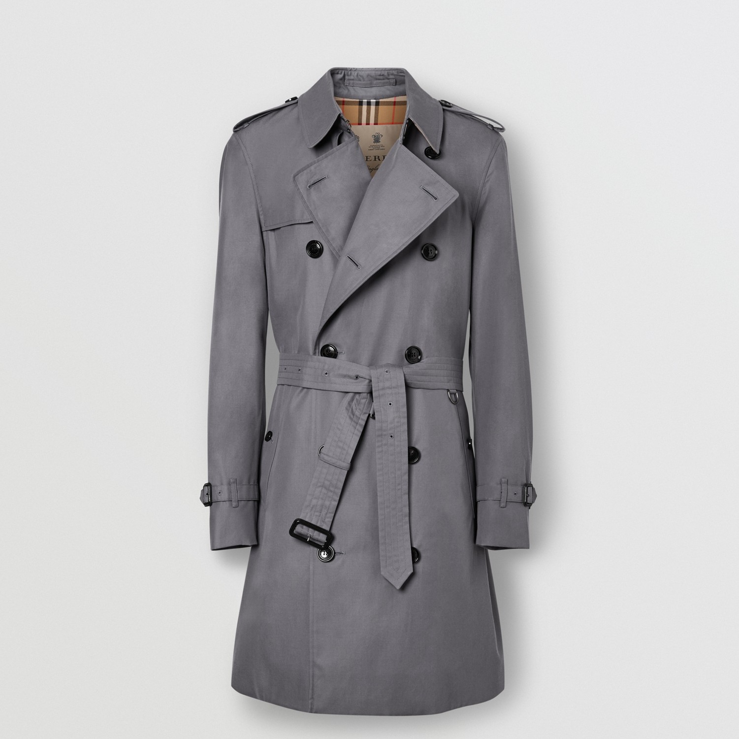 Trench coat Heritage Chelsea (Gris Medio) - Hombre | Burberry® oficial