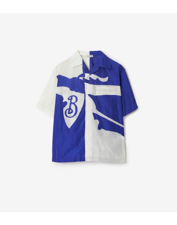 Burberry】半袖モノグラムP 悩ん コットンシャツ ユニセックス
