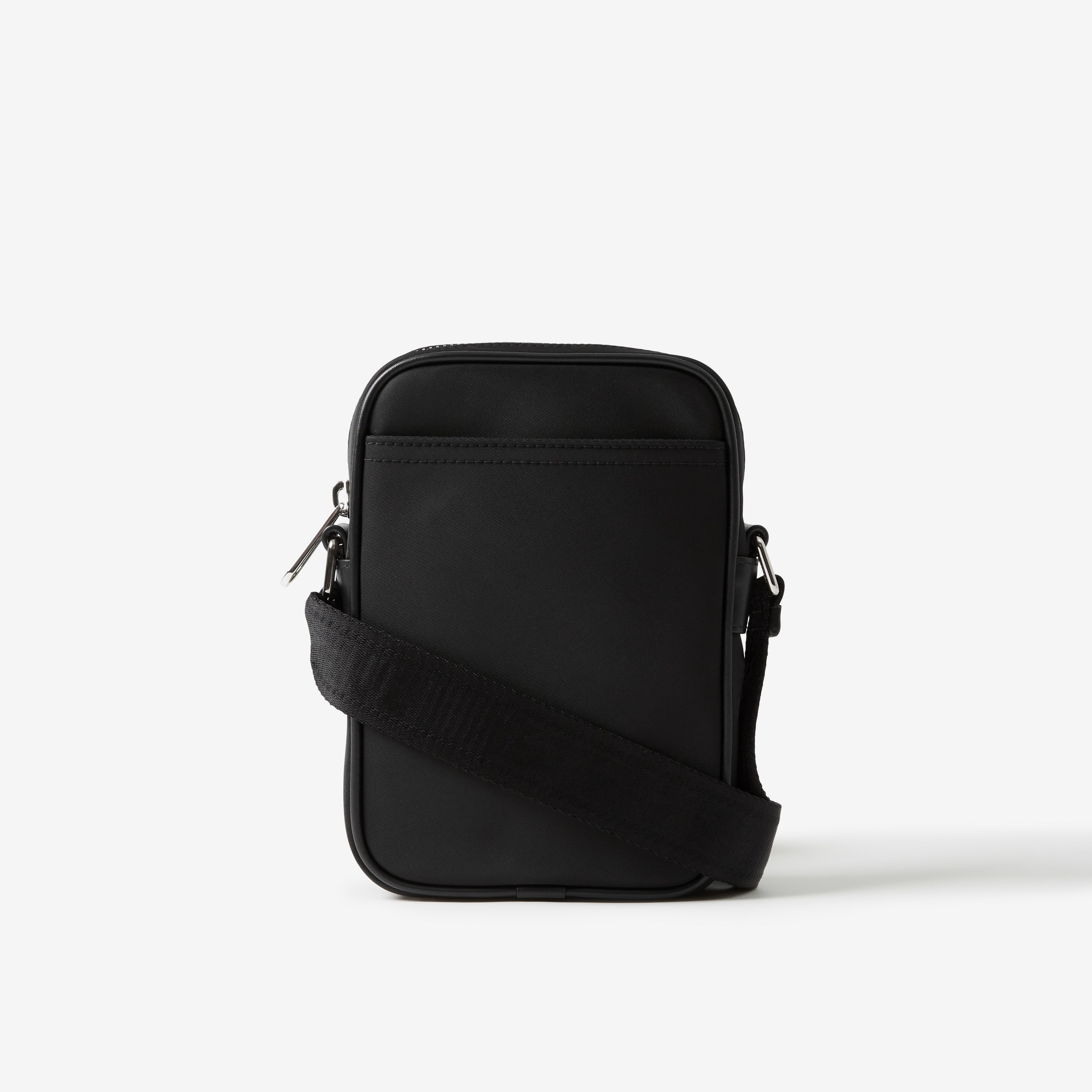 Logo Print Nylon Vertical Paddy Bag in Black - Men | Burberry® Official - 3
