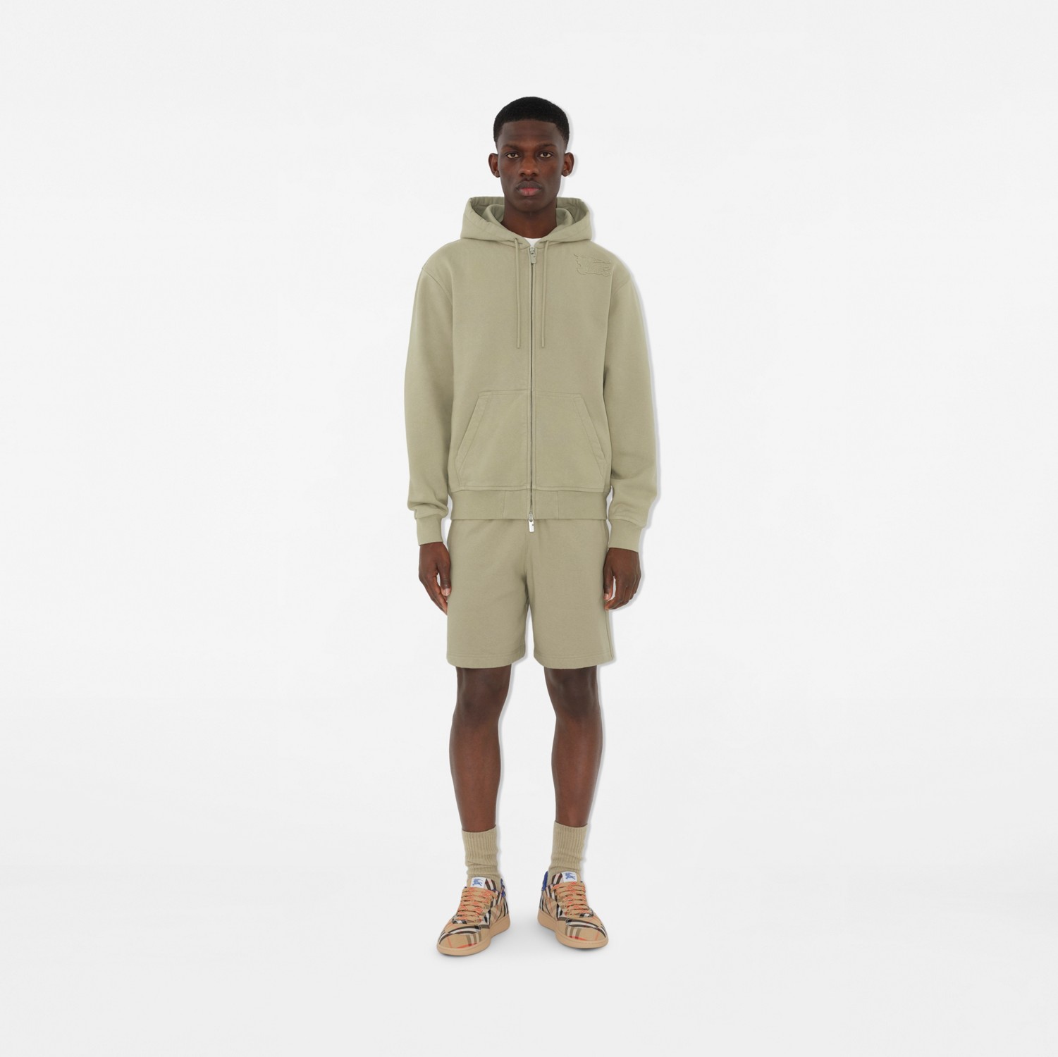 チェック テラススニーカー (サンド) - メンズ | Burberry®公式 チェック テラススニーカー (サンド) - メンズ | Burberry®公式
