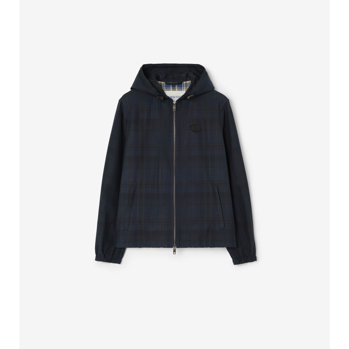  Check Cotton Newport Hooded Jacket