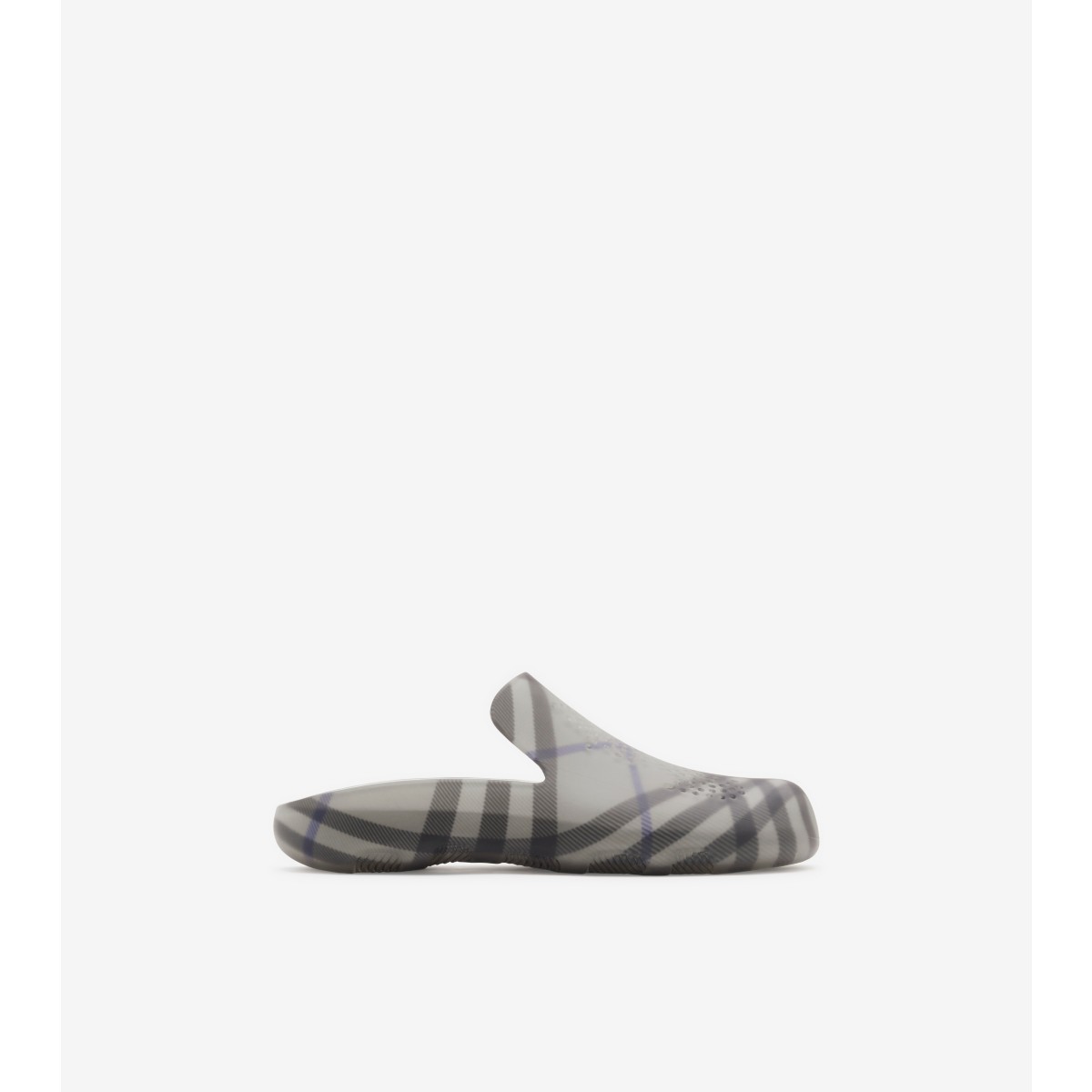 Burberry Rubber Stingray Slides In Lichen