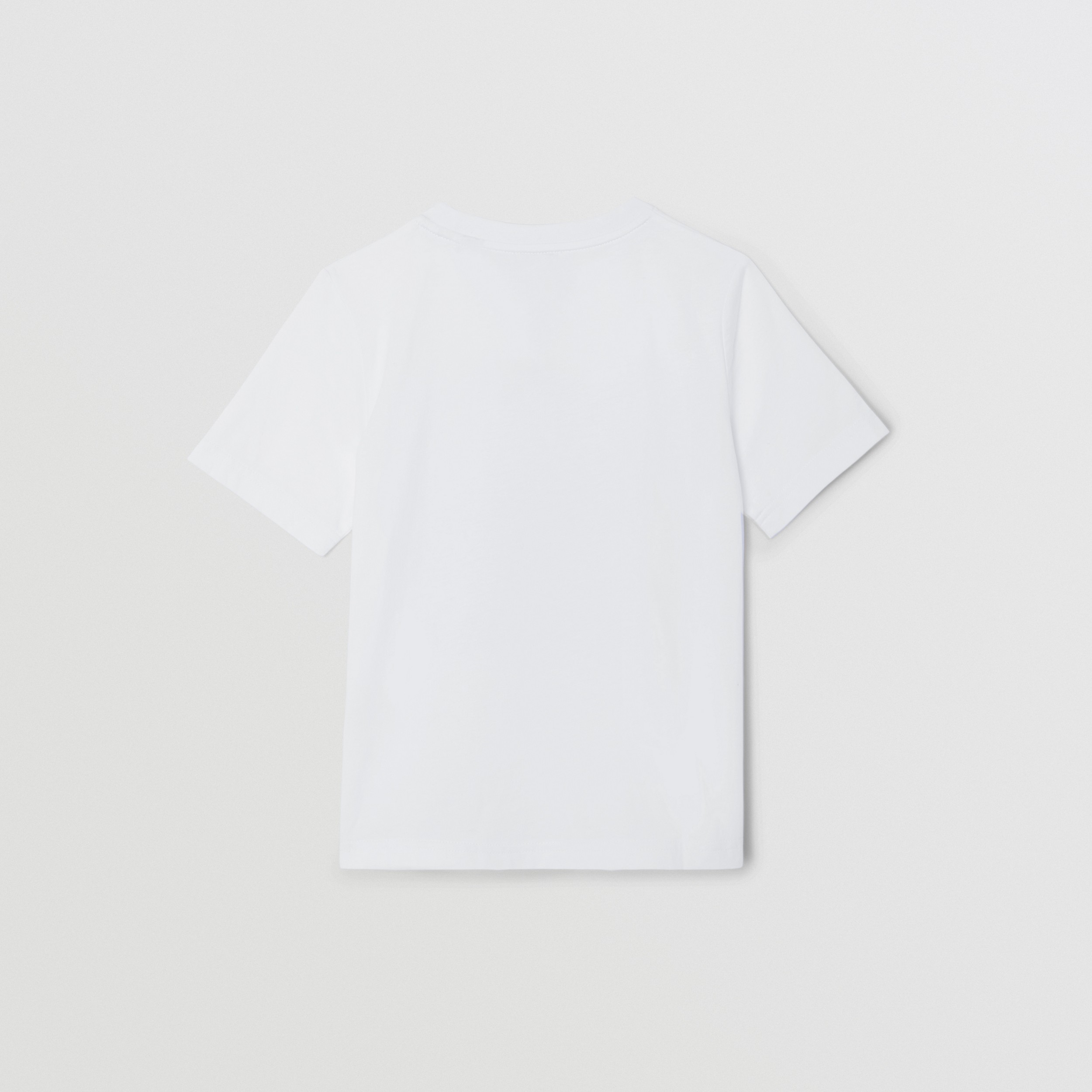Montage Print Cotton T-shirt in White | Burberry® Official - 4