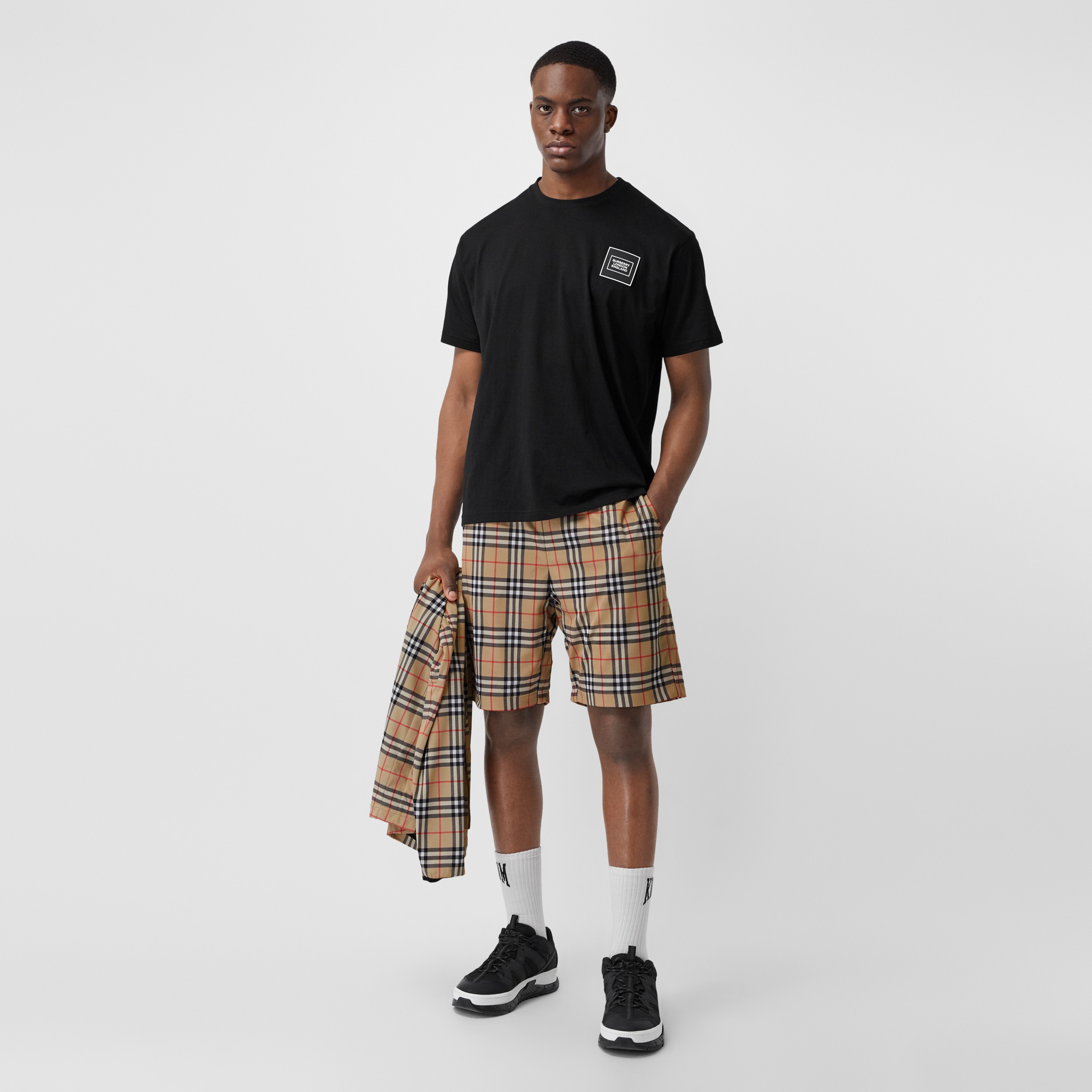 Vintage Check Shorts in Archive Beige - Men | Burberry® Official - 4