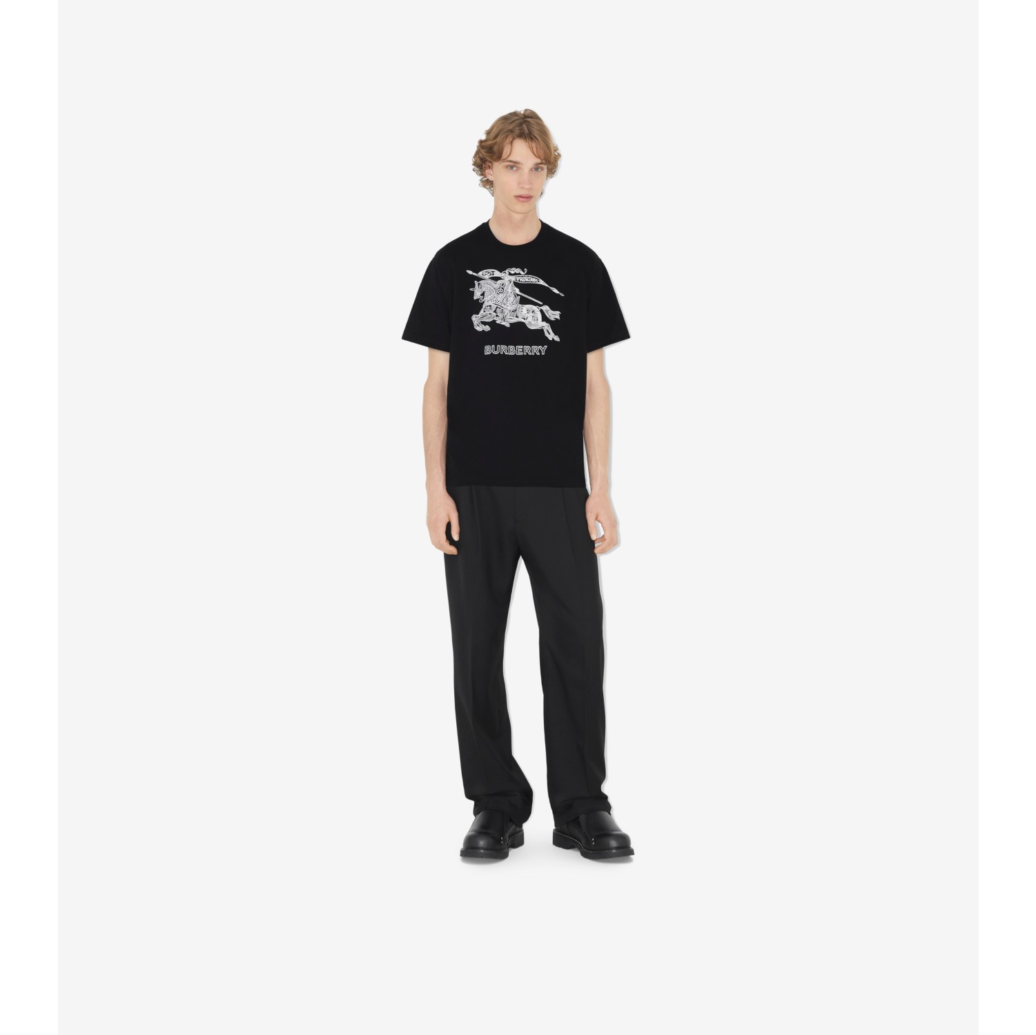 EKD Cotton T shirt in Black Men Burberry Official