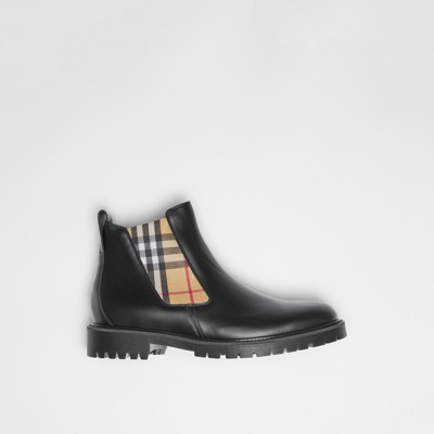 burberry black boots