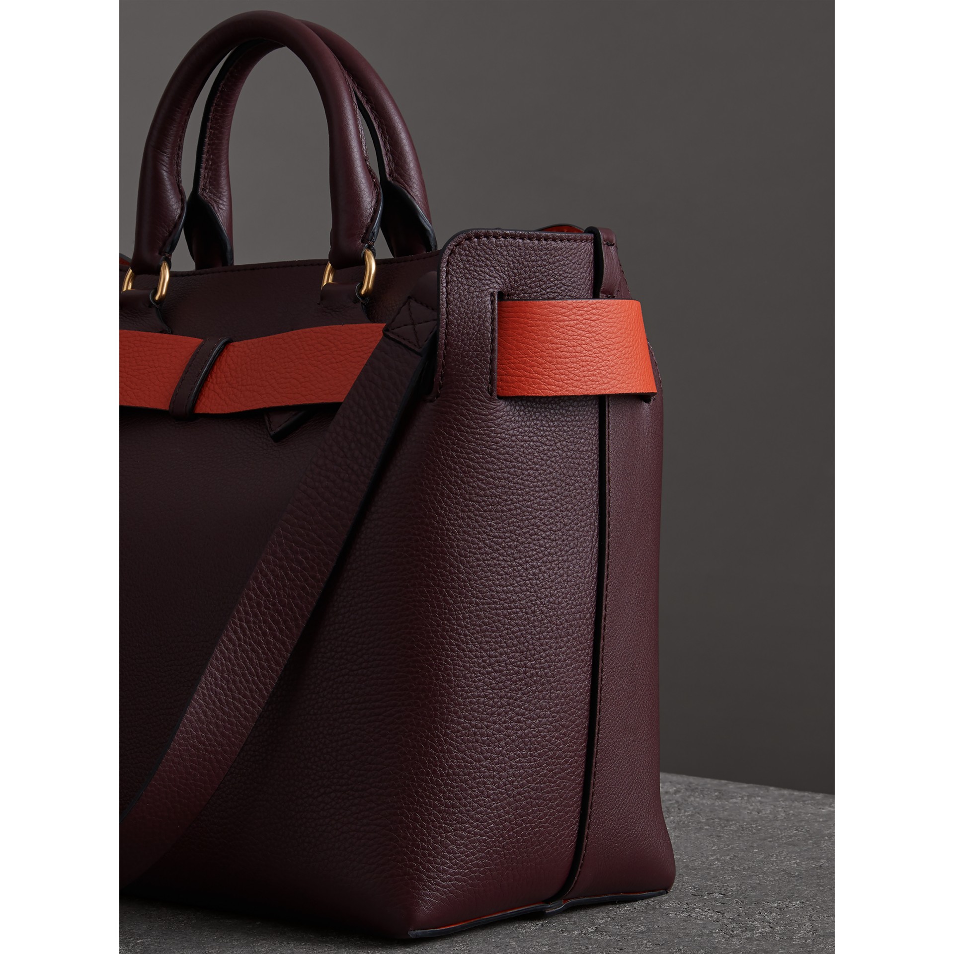 The Medium Leather Belt Bag in Deep Claret - Women | Burberry United States