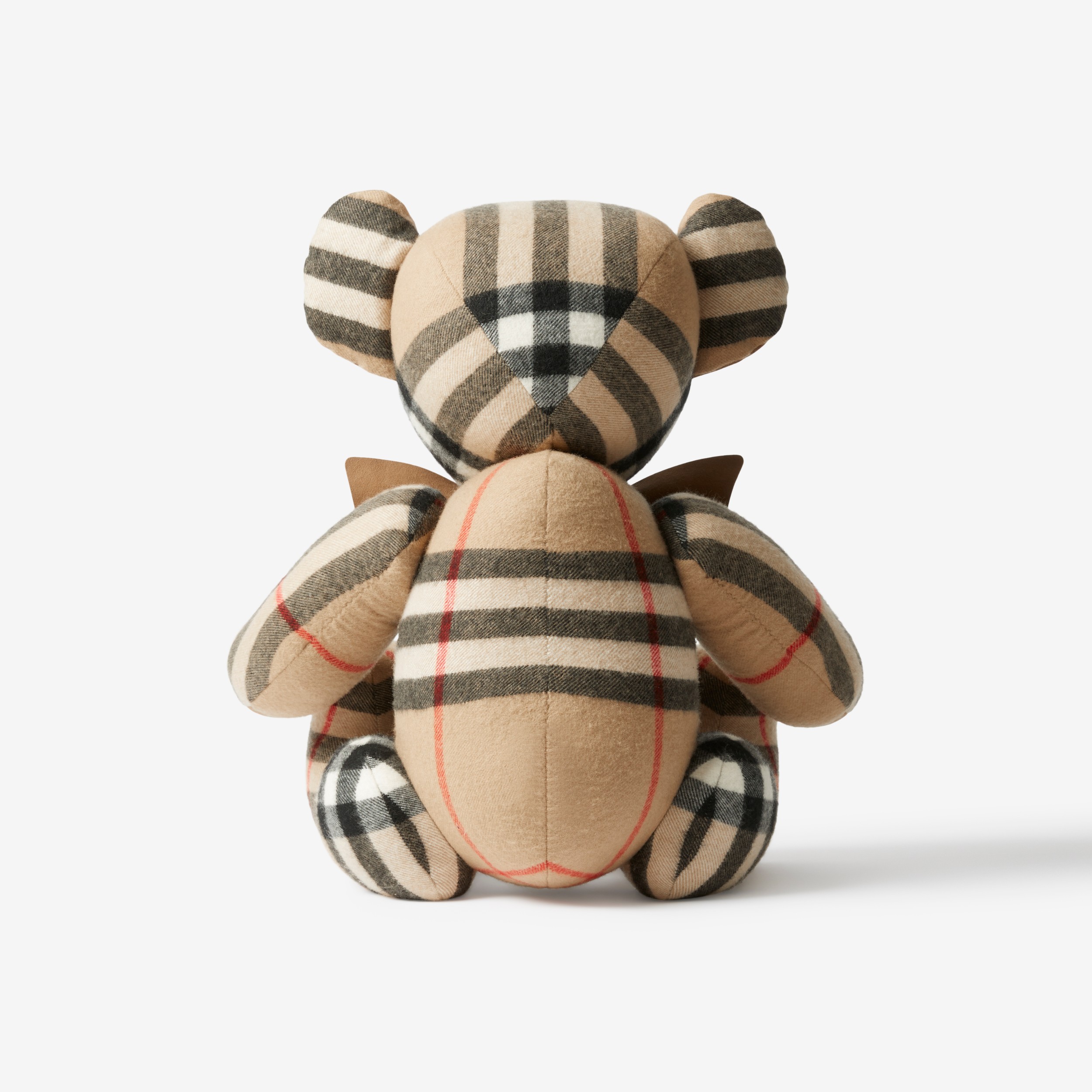Check Cashmere Thomas Bear in Archive Beige | Burberry® Official