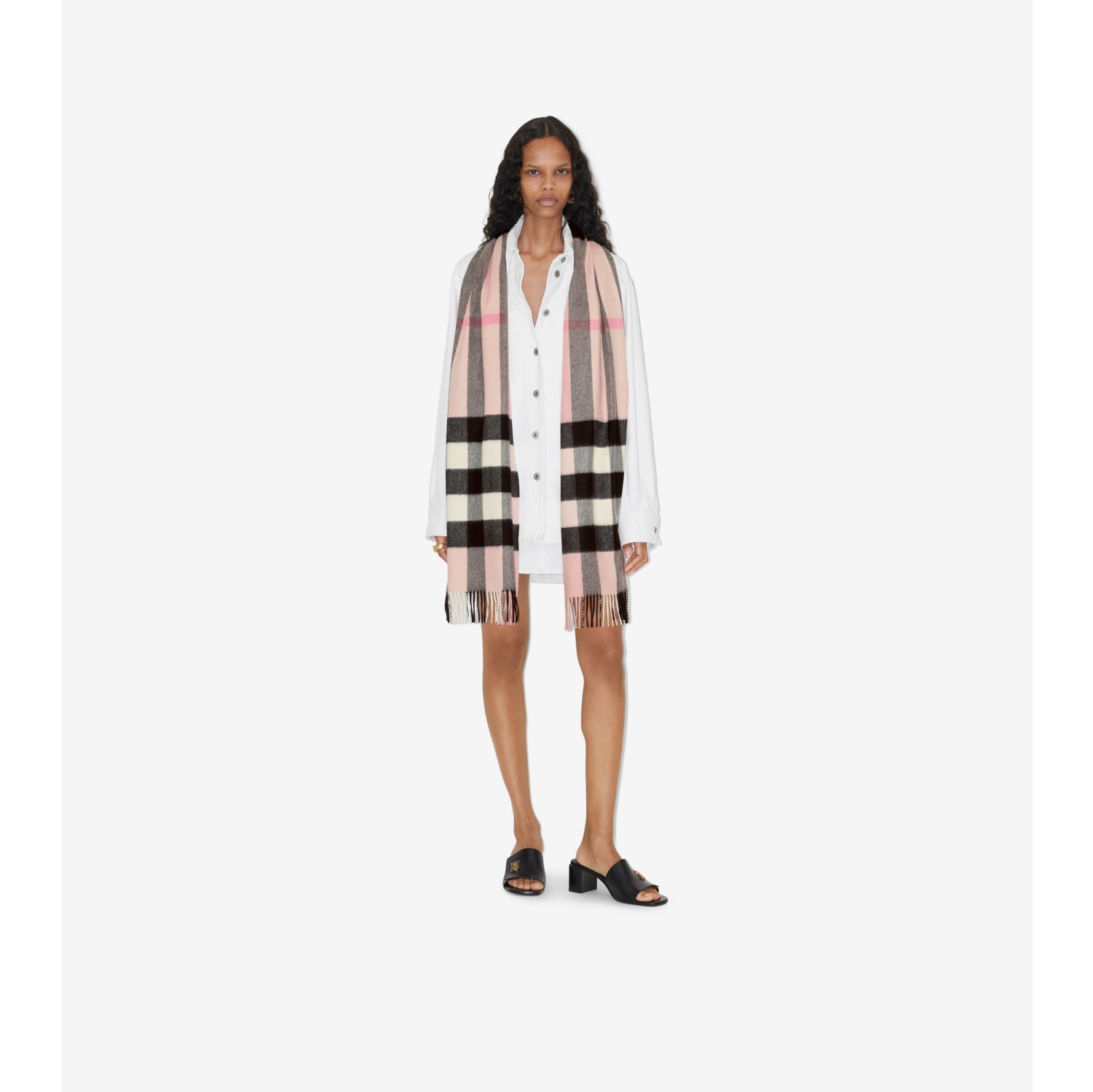 Trench check shop burberry scarf