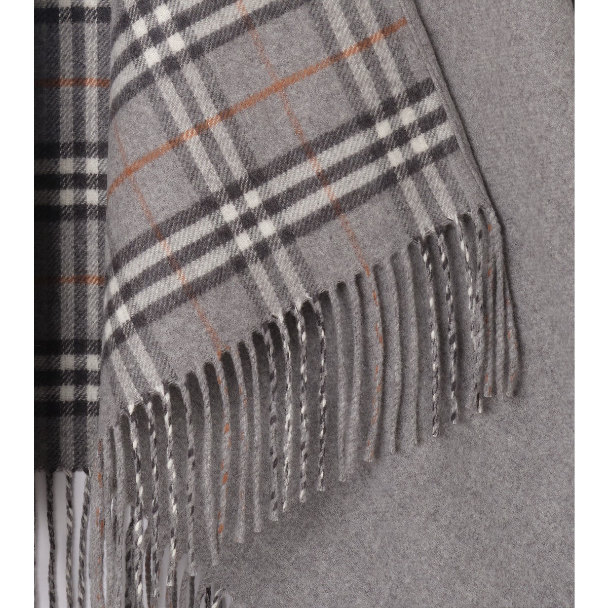  Check Reversible Wool Cape