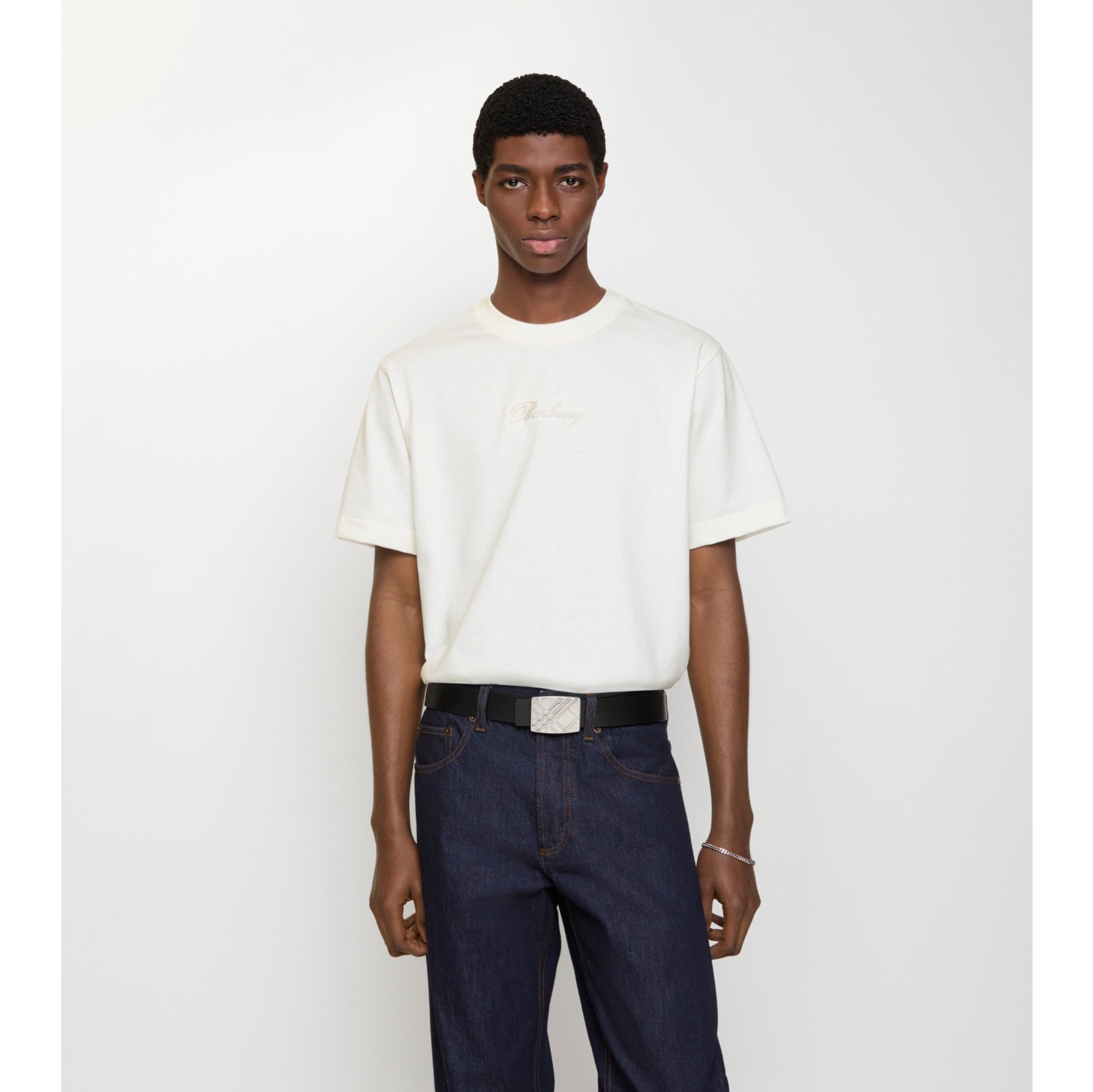 Reversible Engraved Check Belt