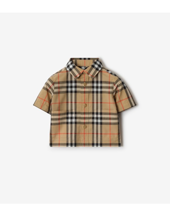 Check Cotton Two-piece Set