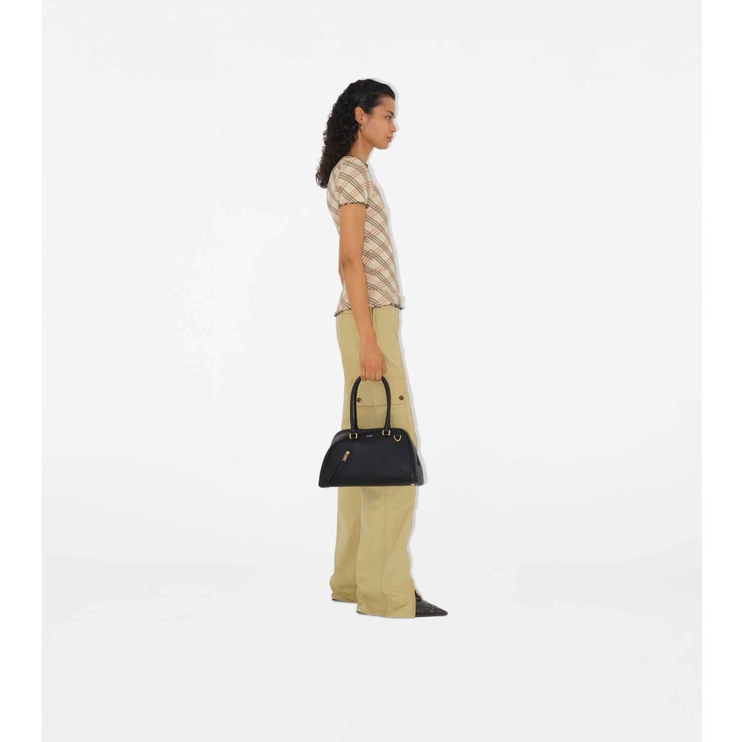 T-shirt Check in cotone stretch