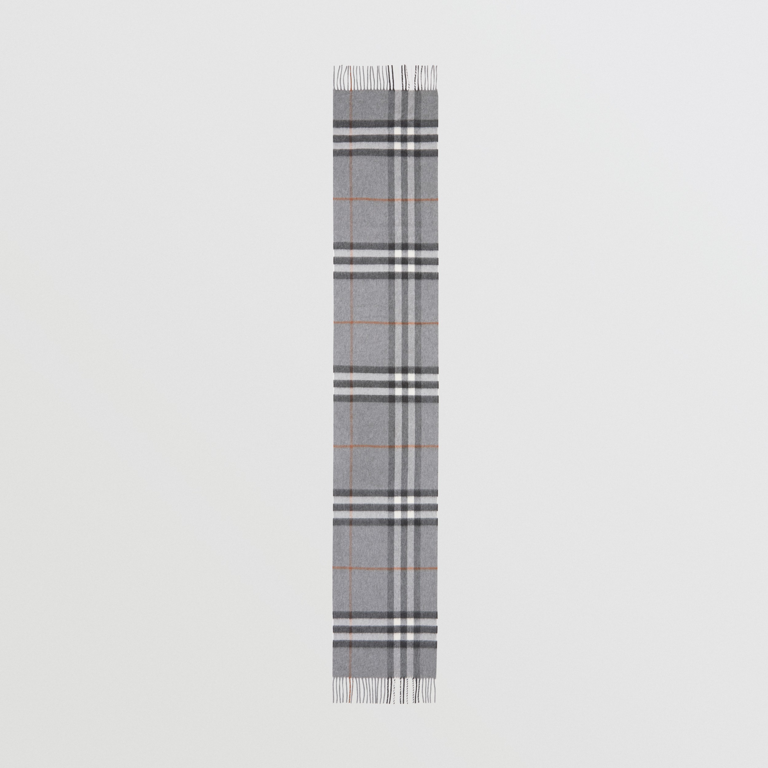 The Check Scarf Grey | Burberry® Official