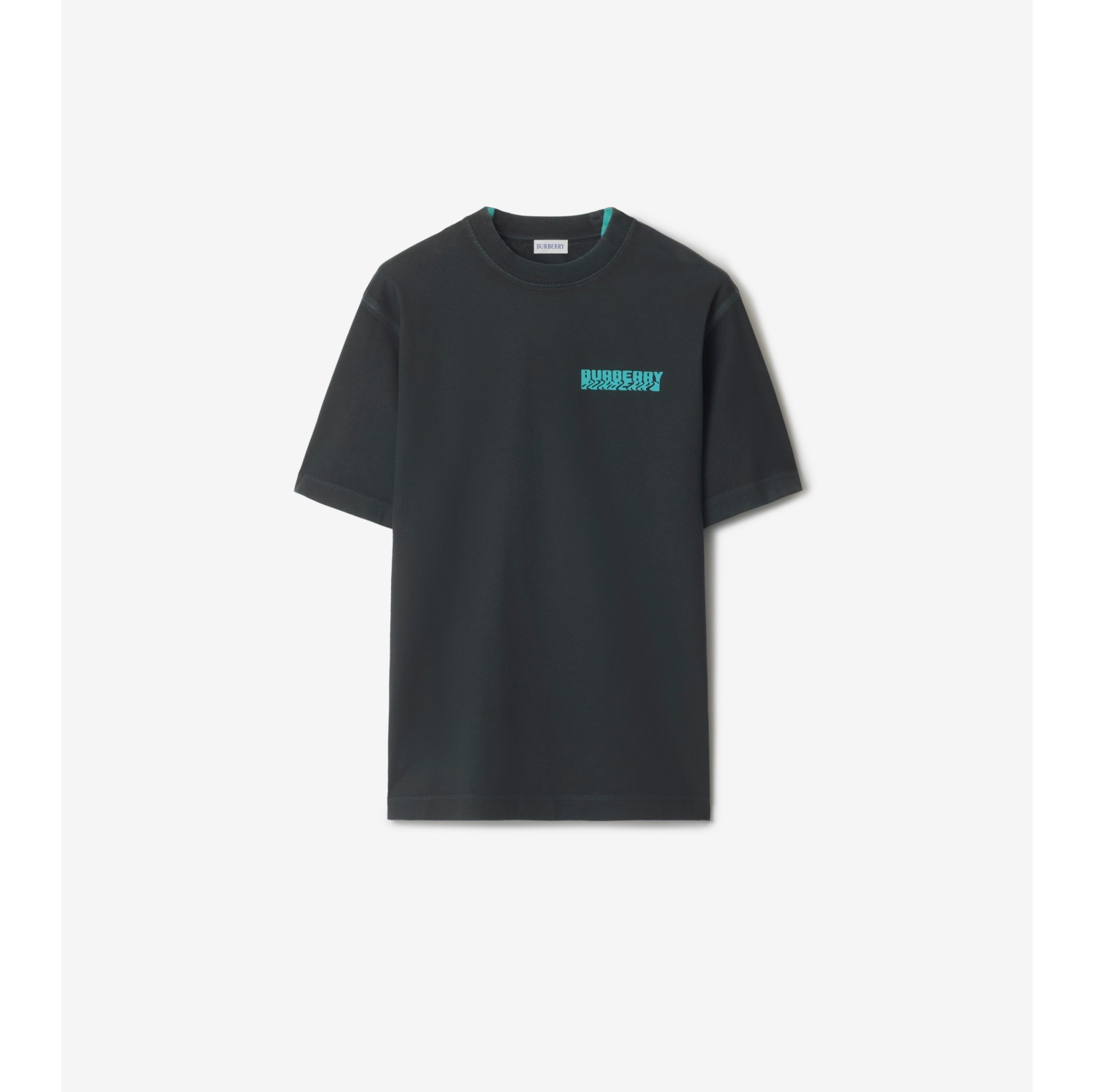 Warped Logo Cotton T-shirt