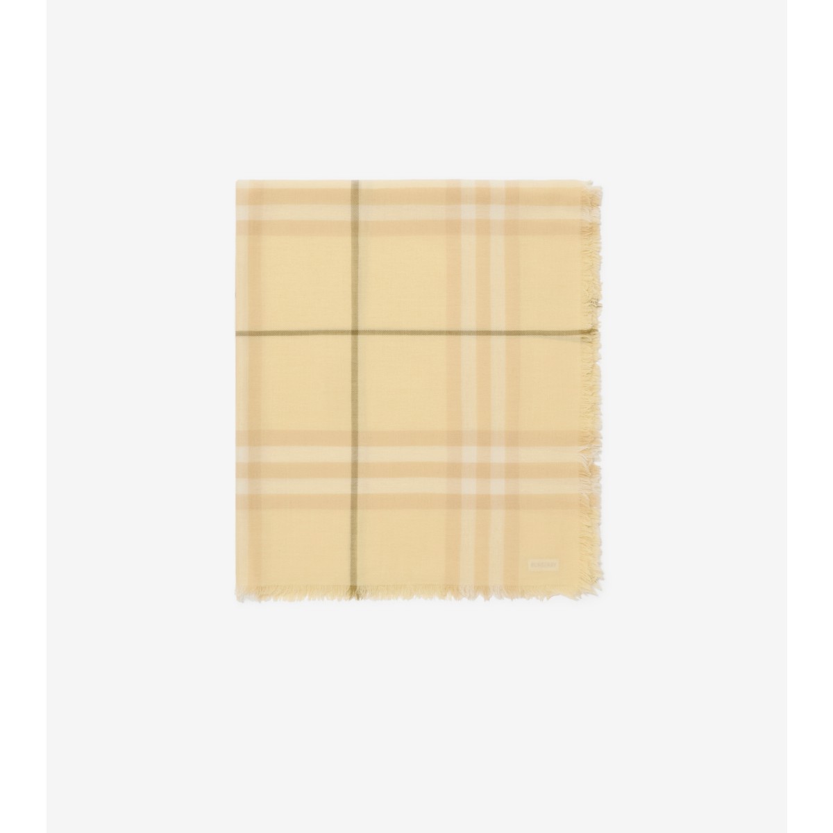  Check Wide Wool Scarf