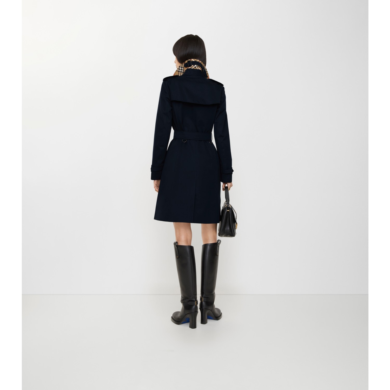 Mid-length Chelsea Heritage Trench Coat in Coal blue - Women