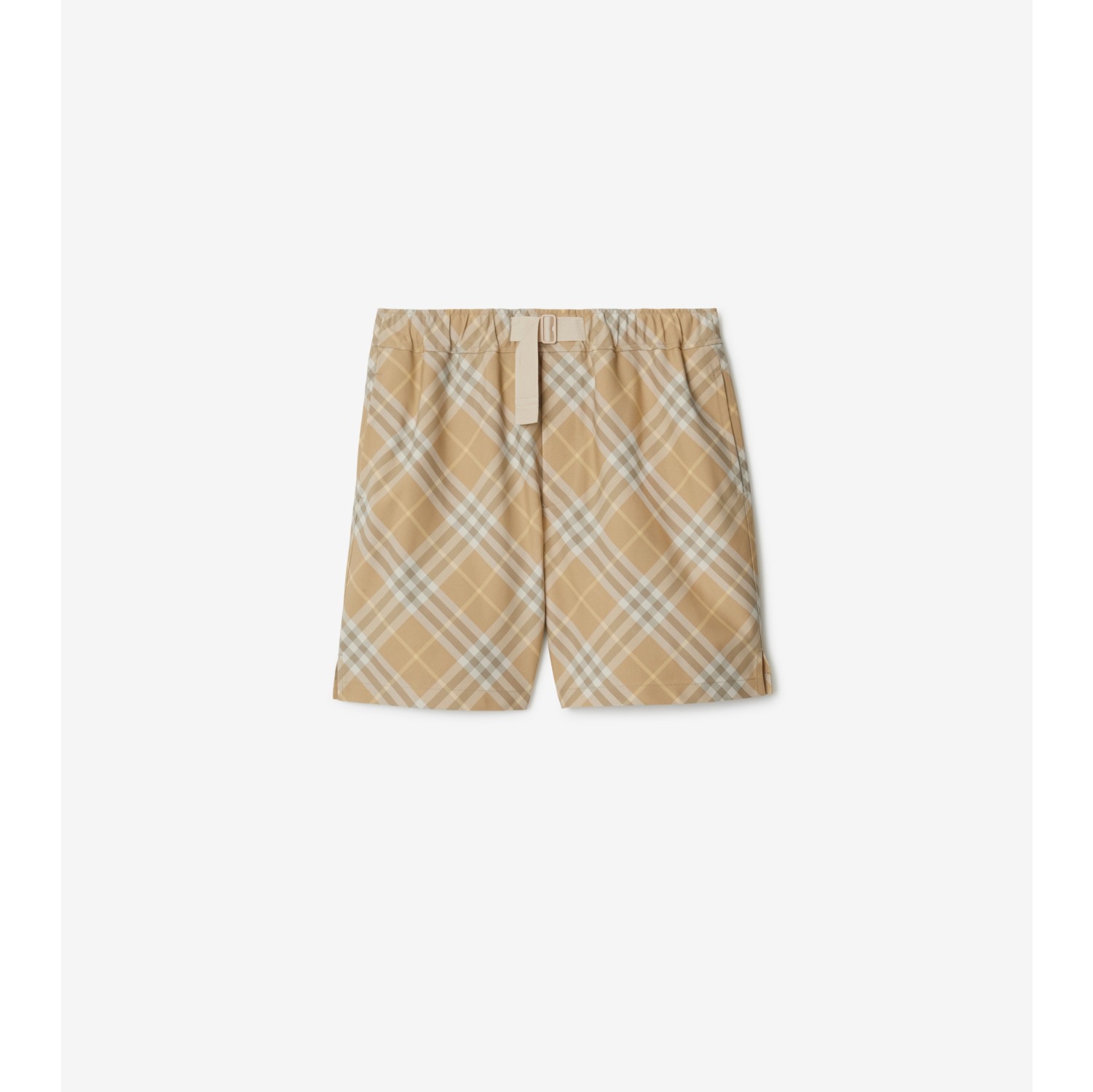 Check Shorts in Flax Men Burberry Official