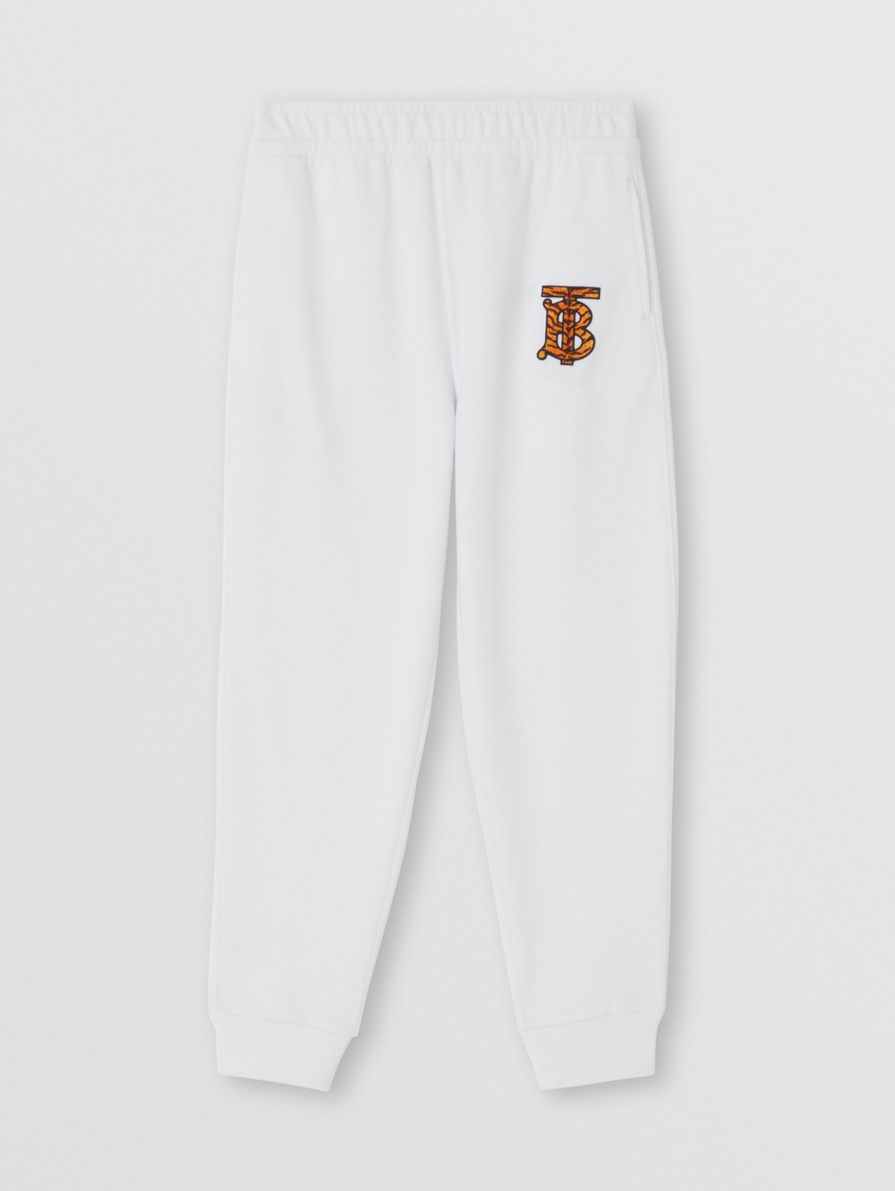Pantaloni da jogging in cotone con monogramma (Bianco)