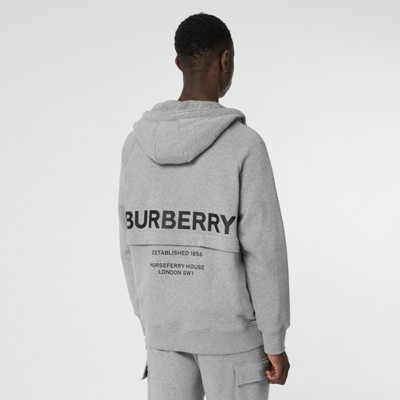 burberry hoodie grey