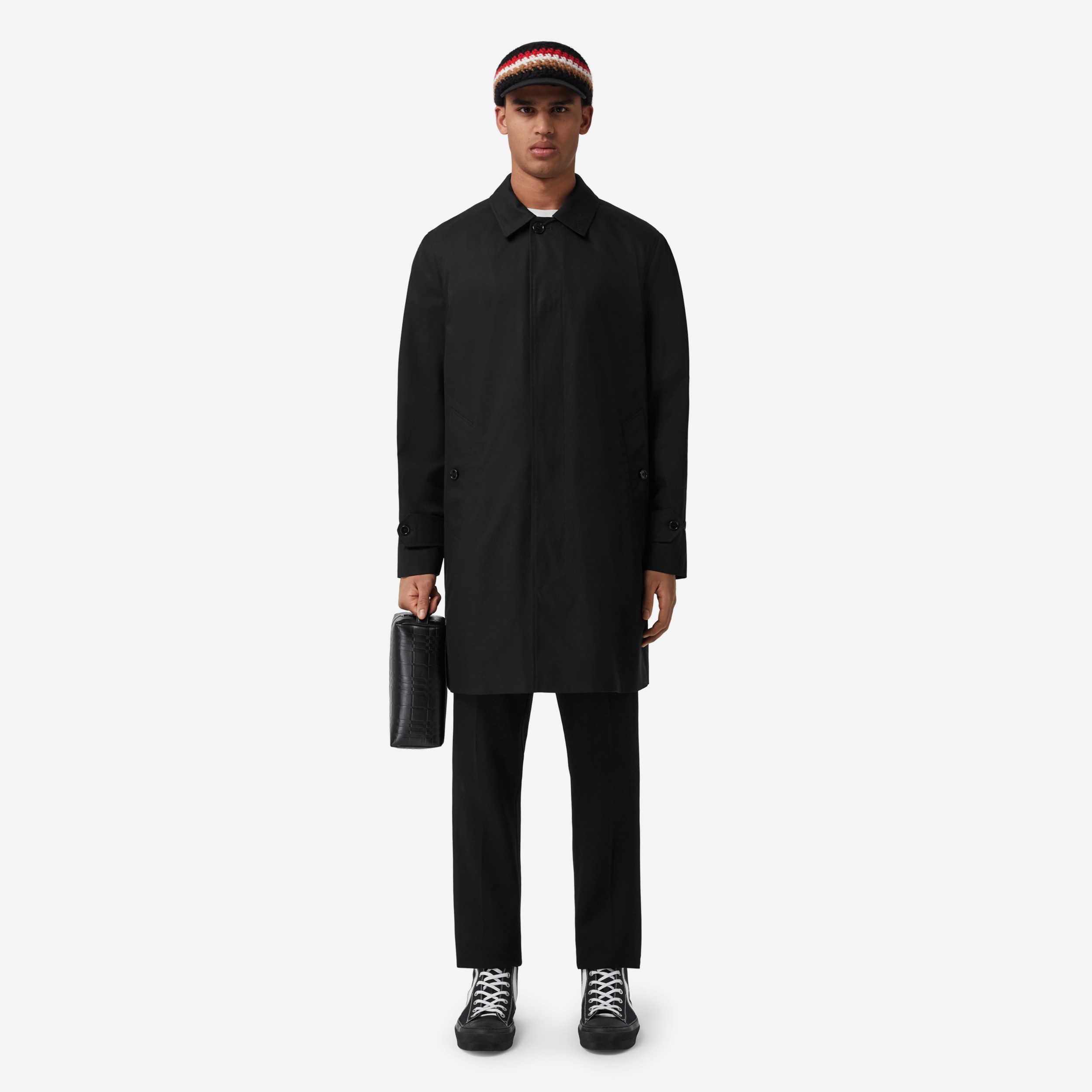 Cotton Gabardine Car Coat in Black - Men | Burberry® Official - 2