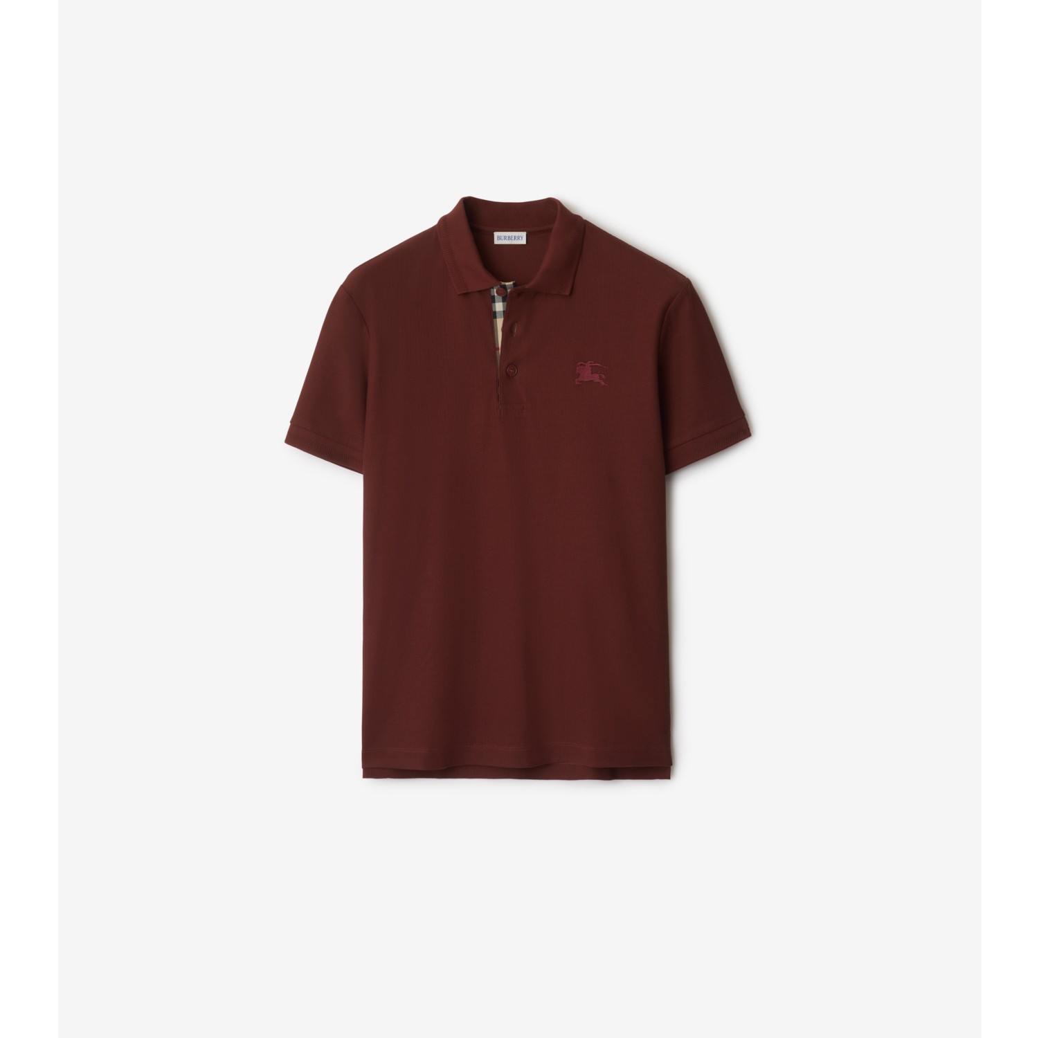 コットン ポロシャツ (ボックスレッド) - メンズ, コットン | Burberry