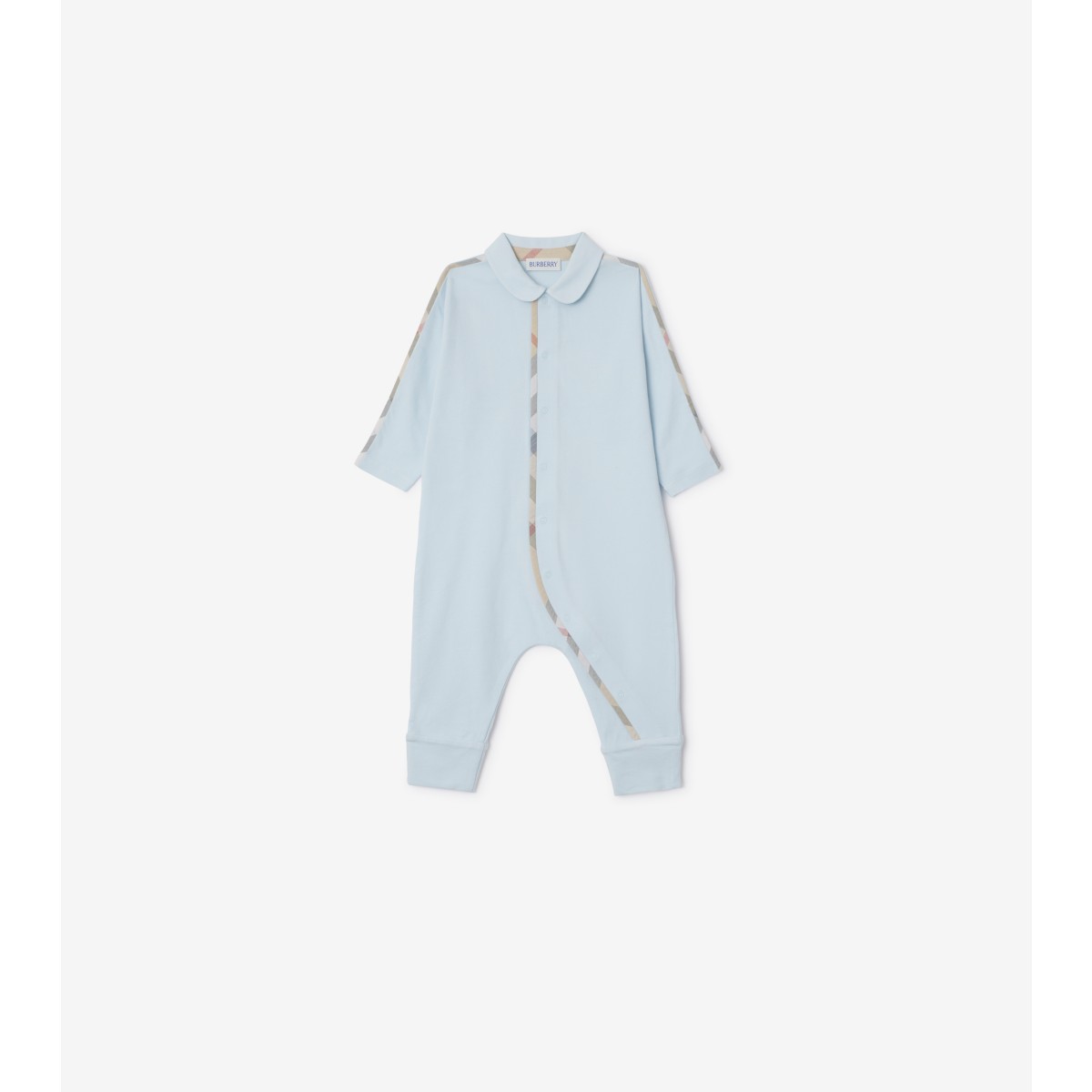  Check Stretch Cotton Three-piece Baby Gift Set