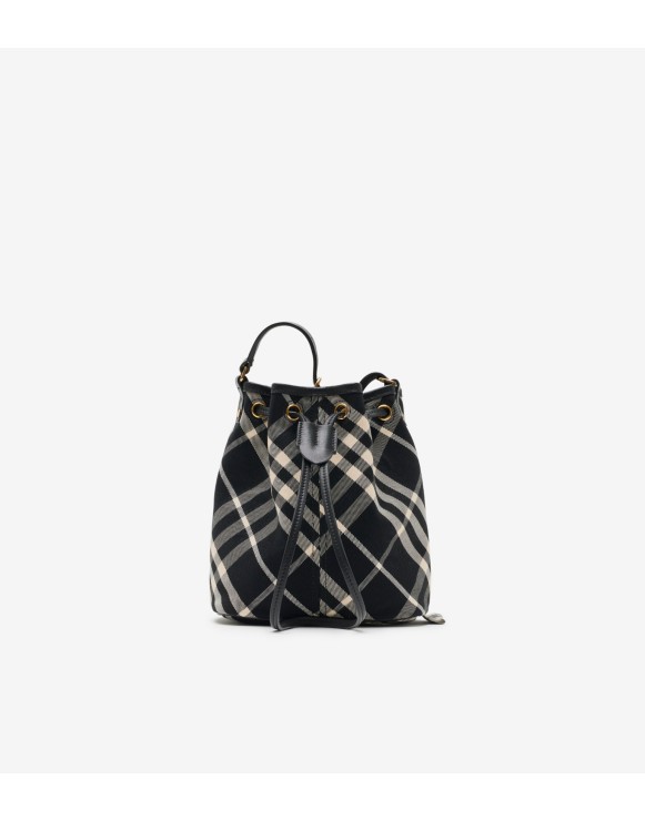 Mini Check Bucket Bag