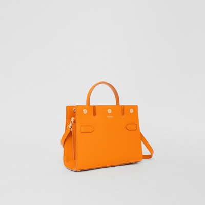 orange burberry bag