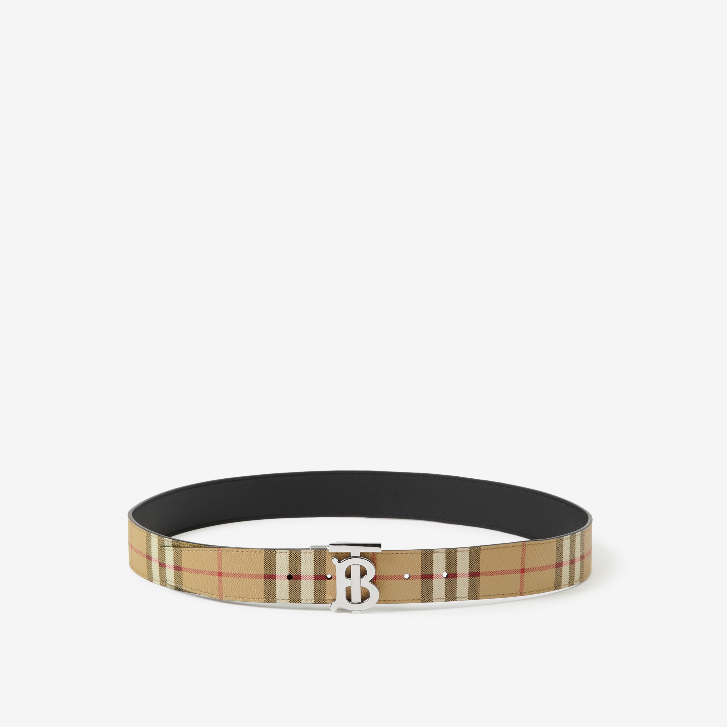 BURBERRY TB LEATHER BELT – Baltini