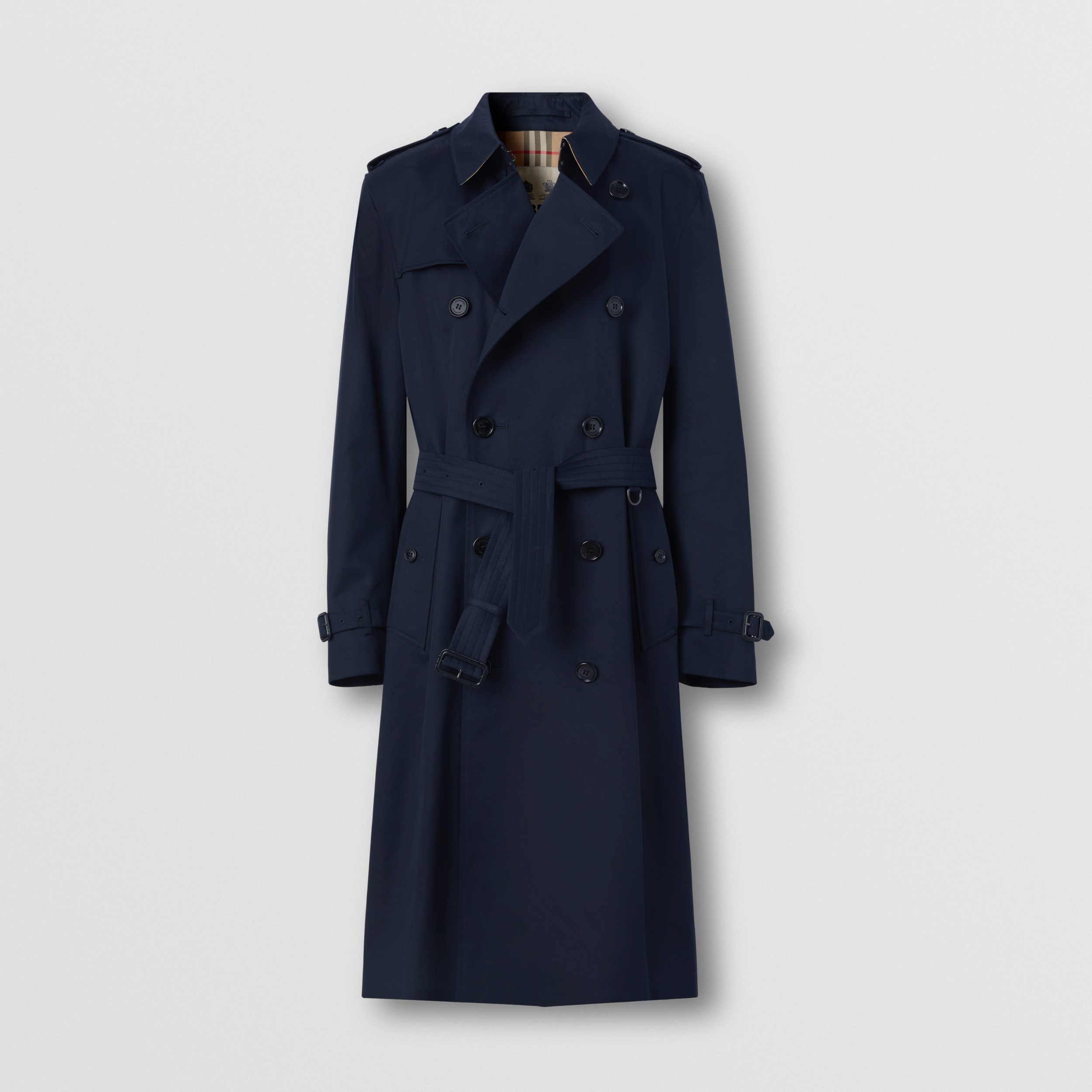 Long Kensington Heritage Trench Coat in Coal Blue Men Burberry