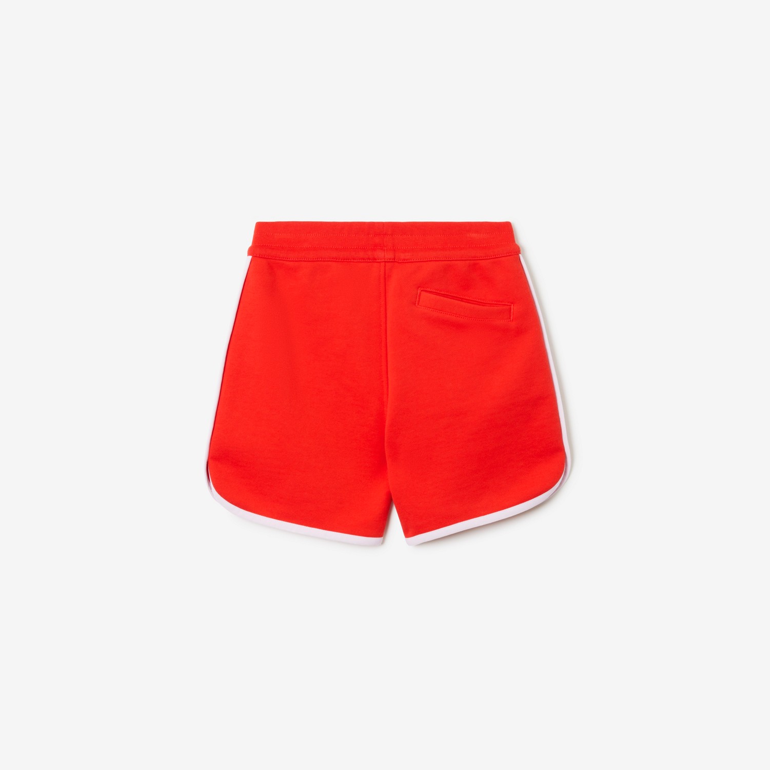 College Graphic Cotton Shorts in Bold Red | Burberry® Official