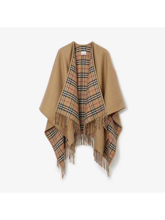 ナナミ様専用 BURBERRY リバーシブルポンチョ-