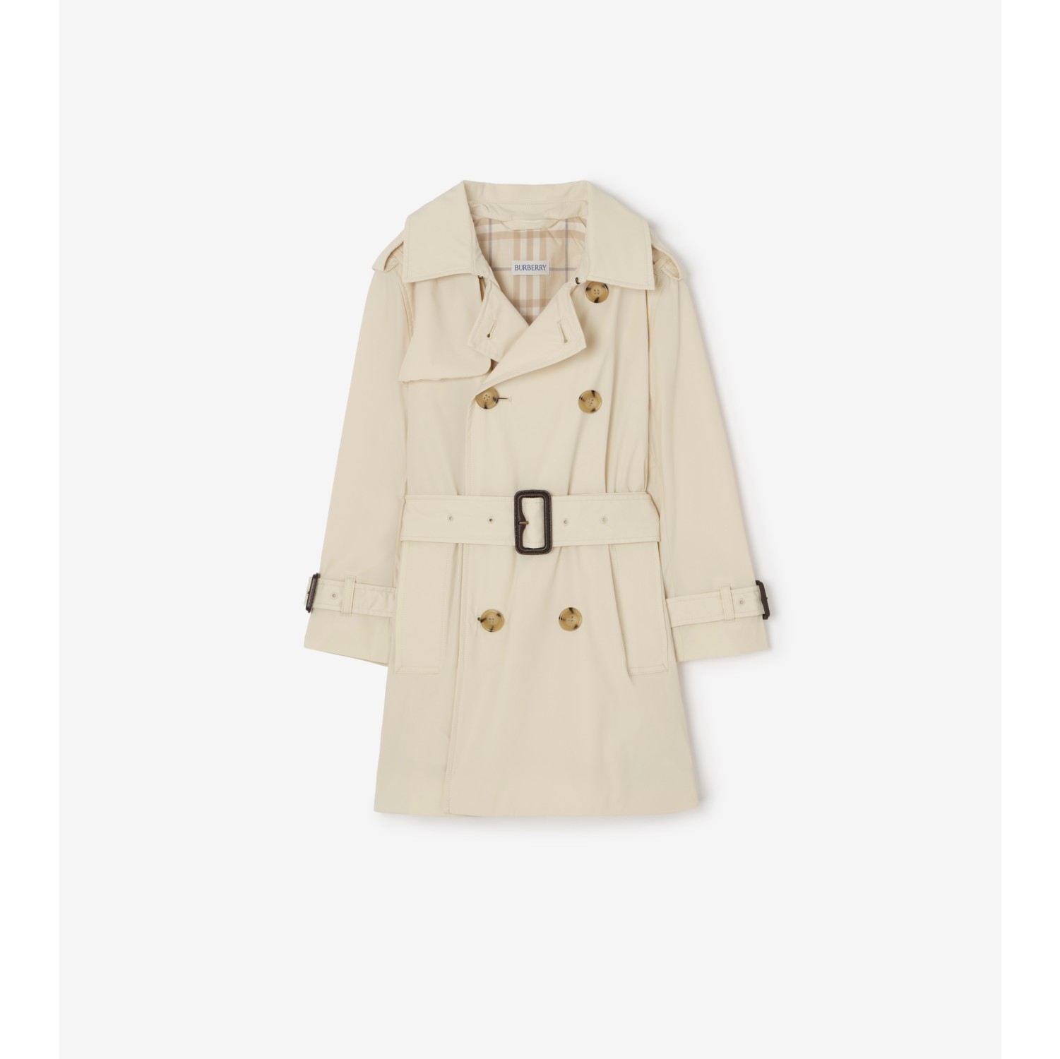 Stretch Nylon Trench Coat