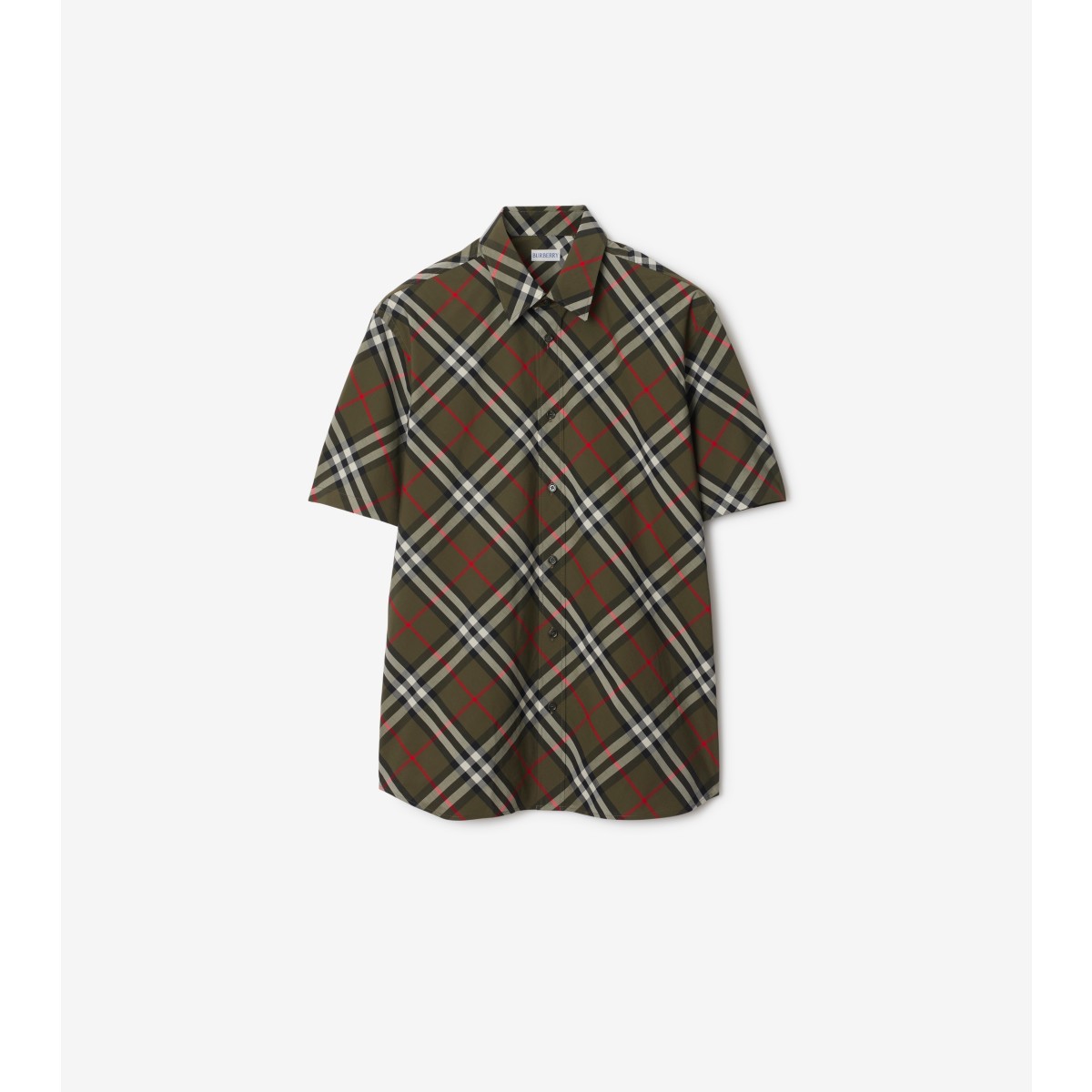 Shop Burberry Check Cotton Shirt In Loch