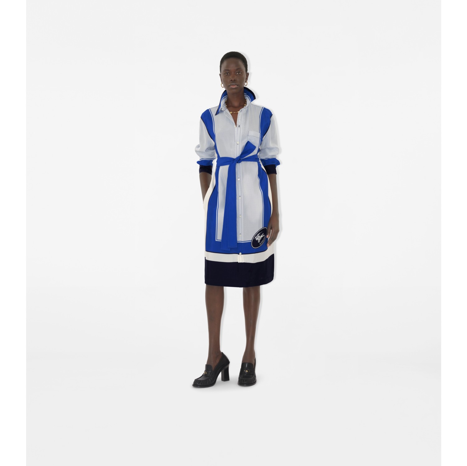 Robe chemise Box en soie Knight
