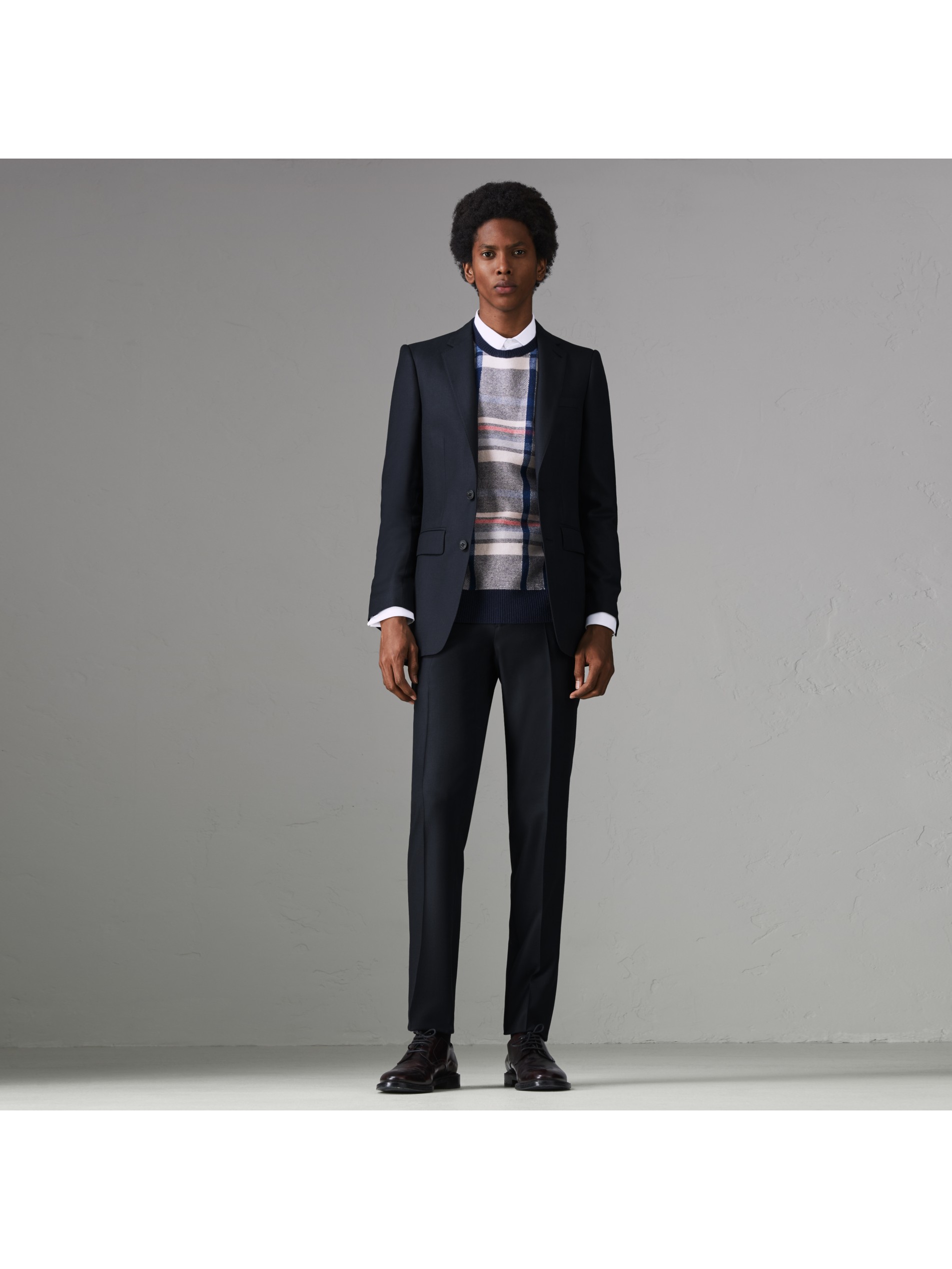 修身剪裁羊毛西装 产品图片01