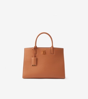 Burberry Mini Frances Leather Tote Bag - Brown