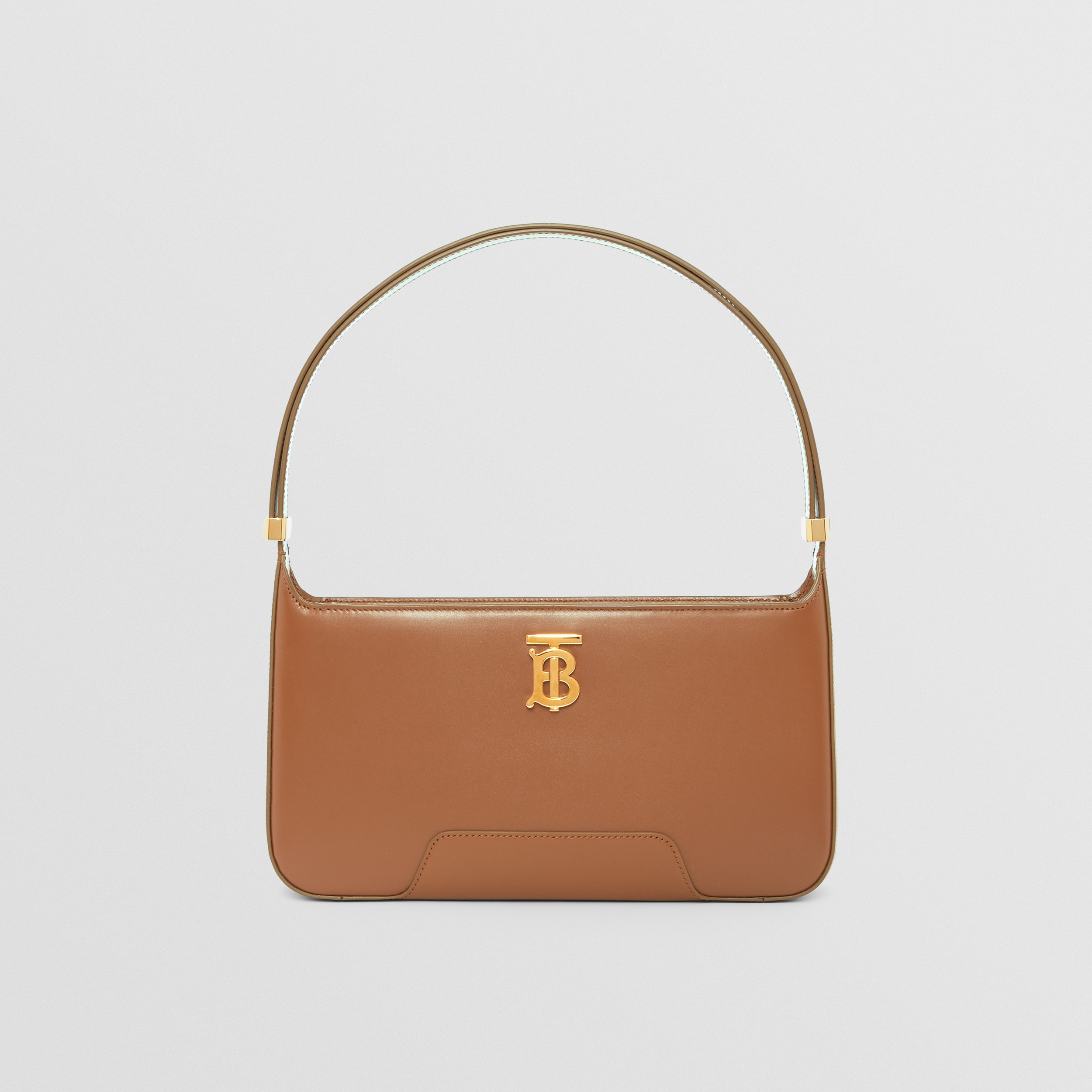 Leather TB Shoulder Bag in Warm Tan - Women | Burberry® Official - 1