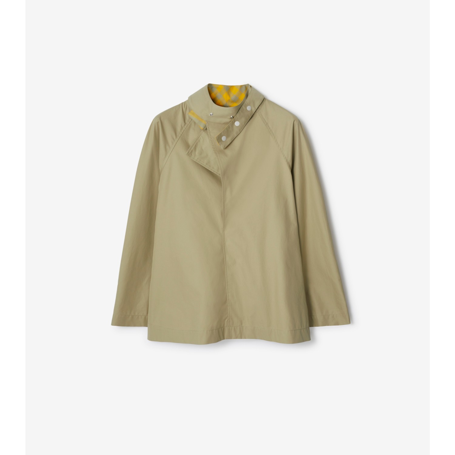 Gabardine Jacket in Hunter - Women, Cotton | Burberry® Official