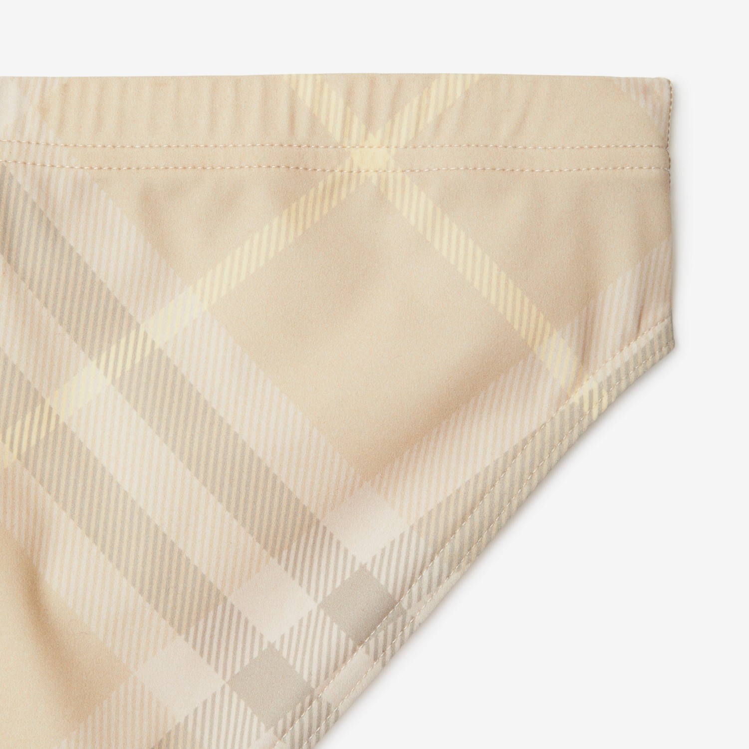 Check Swim Briefs in Flax - Men | Burberry® Official