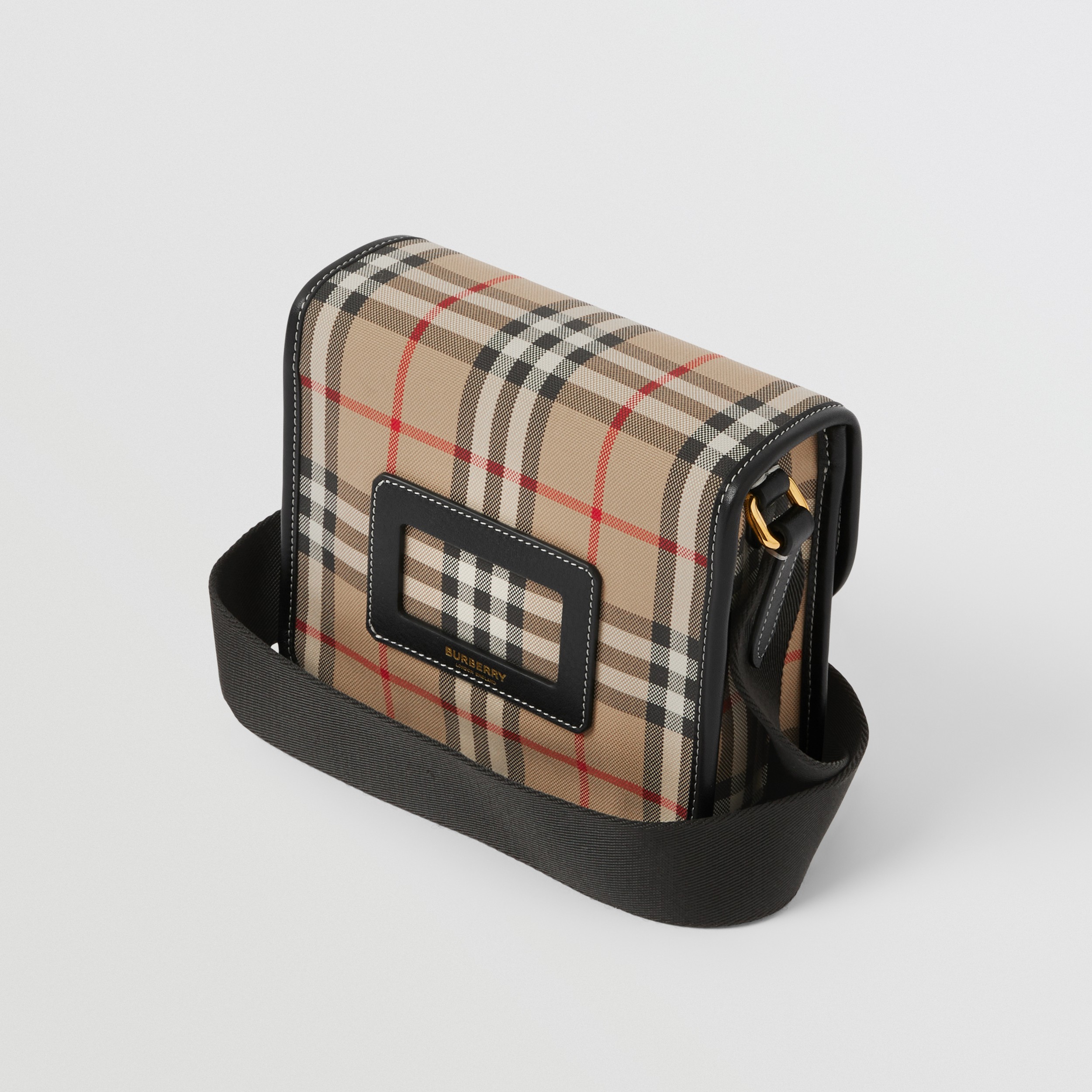 Vintage Check Cotton Crossbody Bag in Archive Beige - Children | Burberry® Official - 3