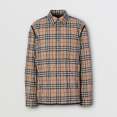 Reversible Quilted Vintage Check Cotton 